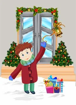 Christmas composition, Illustrazione stock