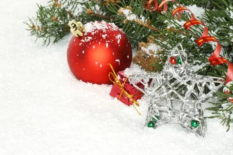 Christmas composition . Stock Photos