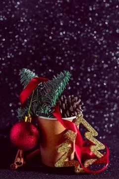 Christmas composition. Stock Photos