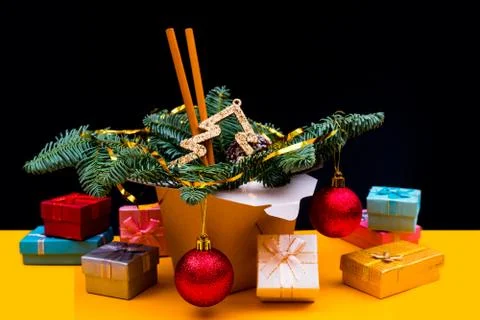 Christmas composition. Stock Photos
