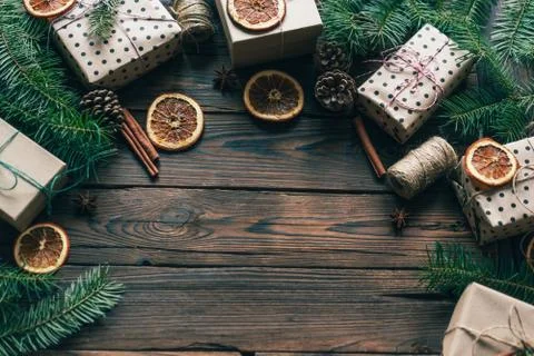 Christmas composition. Foto stock