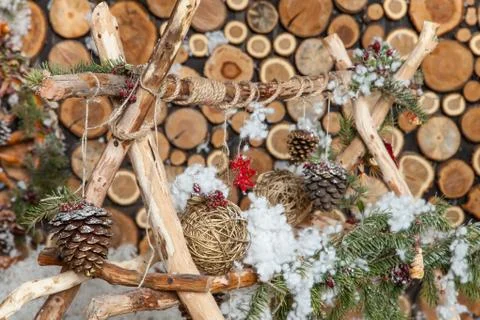 Christmas composition for postcard Stock Photos