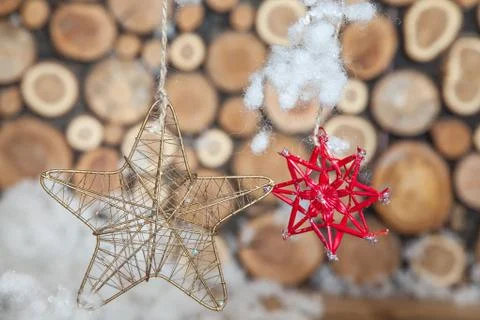 Christmas composition for postcard Stock Photos