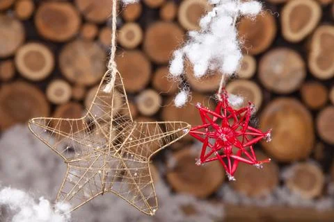 Christmas composition for postcard Stock Photos