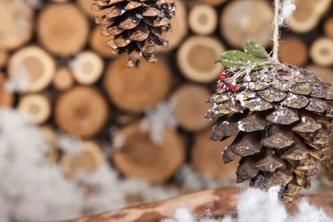 Christmas composition for postcard Stock Photos