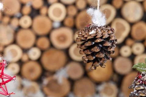 Christmas composition for postcard Stock Photos