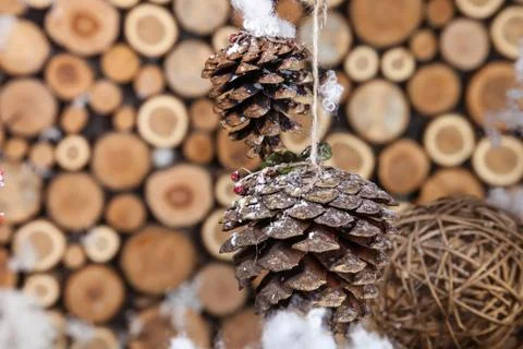 Christmas composition for postcard Stock Photos