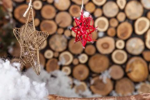 Christmas composition for postcard Stock Photos