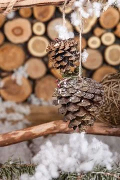 Christmas composition for postcard Stock Photos