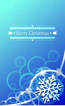 Christmas concept background with snowflakes. Stock Illustration