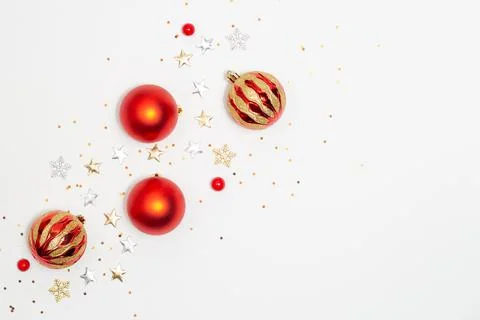 Christmas concept, Composition of decorations christmas festive with stars an Foto stock