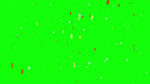Christmas-confetti-green-screen-overlay 스톡 동영상 345657351