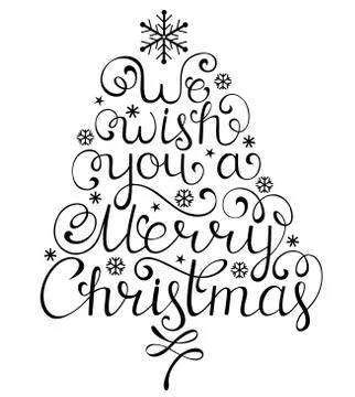 Christmas congratulation on white background Stock Illustration