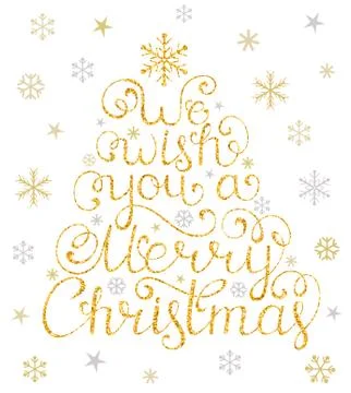 Christmas congratulation on white background Stock Illustration