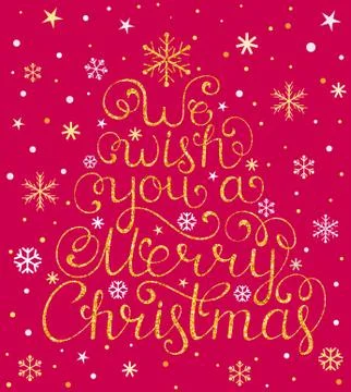 Christmas congratulation on white background Stock-Illustration