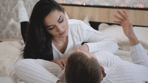 Christmas conversation Stock Footage 121808753