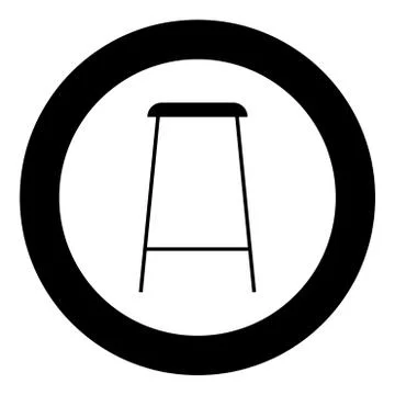 Christmas cookie black icon in circle Stock Illustration