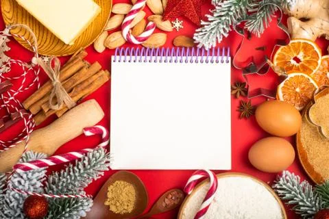 Christmas cookie cooking background Stock Photos
