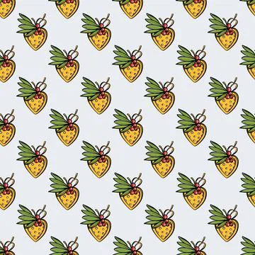 CHRISTMAS COOKIE Decoration Seamless Pattern Vector Print Stock Illustration