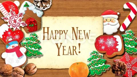 Christmas Cookies Mock Up PSD Template