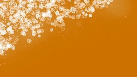 Christmas Corner Frame with Snowflakes Background. Stock Footage 70027472