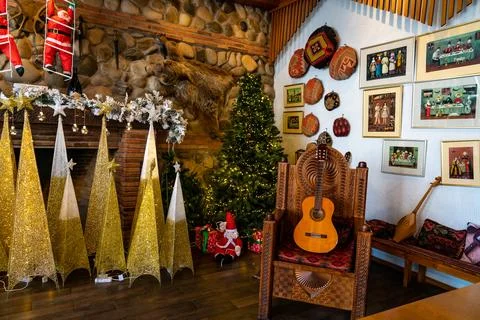 Christmas corner interior Stock Photos