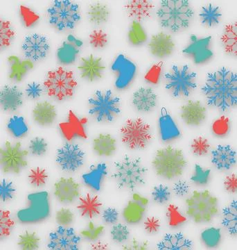 Christmas cover with traditional elements 스톡 일러스트