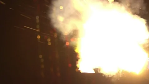 Christmas Cracker Explodes Stock Footage 70553124