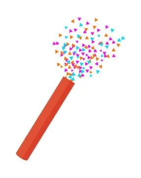 Christmas Cracker Icon Closeup Vector Illustration Illustrazione stock