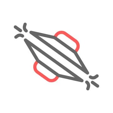 Christmas cracker icon. Concept of celebration, surprise, and holiday. Stock Illustration