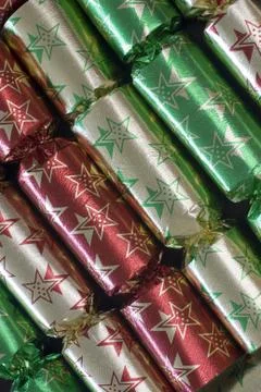 Christmas crackers Stock Photos