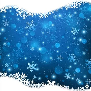 Christmas with crystal snow background Stock Illustration