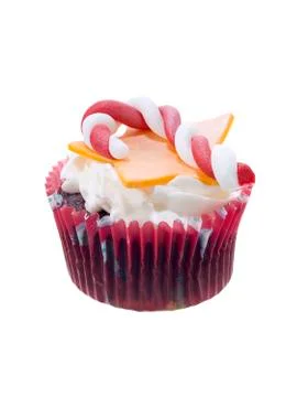 Christmas cupcake Stock Photos