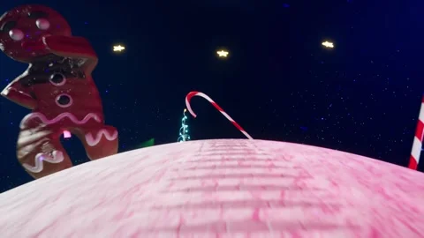 Christmas dance animation with moving ginger bread character in choreography Stock Footage 282713008