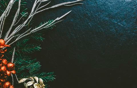 Christmas Dark Background Stock Photos