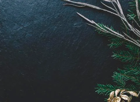 Christmas Dark Background Stock Photos
