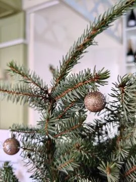 Christmas decor close up Stock Photos