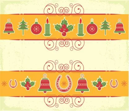 Christmas decor elements for design.new year image Stock Illustration