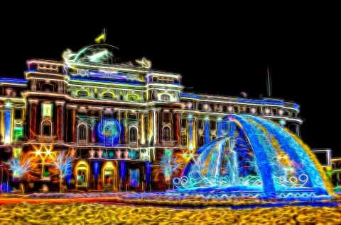 Christmas decor scetch emulation Stock Illustration