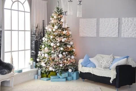 Christmas decor for table setting, or wedding decor, studio with a Christmas Stock Photos