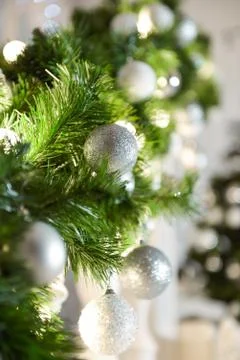 Christmas decor for table setting, or wedding decor, studio with a Christmas Stock Photos