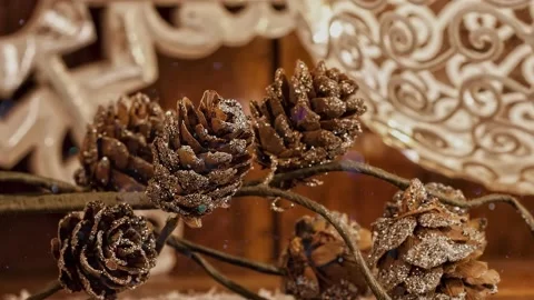 Christmas decoration for the advent season Stock Footage 131388341