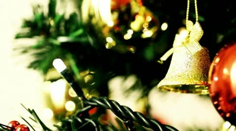 Christmas decoration background Stock Footage 12757166