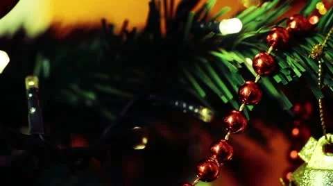 Christmas decoration background Stock Footage 12757275