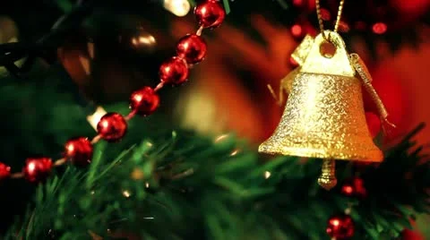 Christmas decoration background Stock Footage 12763208