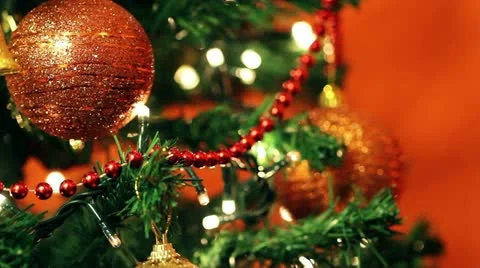 Christmas decoration background Stock Footage 12764031