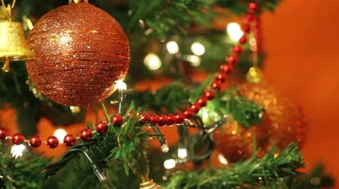 Christmas decoration background Stock Footage 12764214