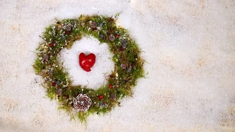 Christmas decoration with blank space to write your message. Stock-Footage 145604239