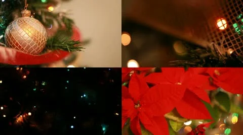 Christmas decoration composition Stock Footage 11678894