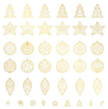 Christmas decoration elements Stock Illustration